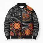 NAIDOC Week 50 Years Deadly Personalised Bomber Puffer Jacket Aboriginal Art