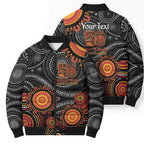 NAIDOC Week 50 Years Deadly Personalised Bomber Puffer Jacket Aboriginal Art