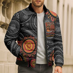 NAIDOC Week 50 Years Deadly Personalised Bomber Puffer Jacket Aboriginal Art