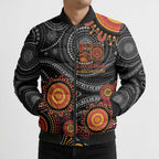 NAIDOC Week 50 Years Deadly Personalised Bomber Puffer Jacket Aboriginal Art