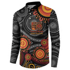 NAIDOC Week 50 Years Deadly Personalised Button Sweatshirt Aboriginal Art