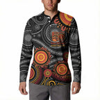 NAIDOC Week 50 Years Deadly Personalised Button Sweatshirt Aboriginal Art