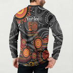 NAIDOC Week 50 Years Deadly Personalised Button Sweatshirt Aboriginal Art