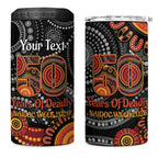 NAIDOC Week 50 Years Deadly Personalised 4 in 1 Can Cooler Tumbler Aboriginal Art