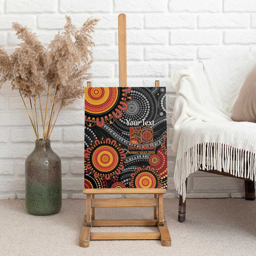 NAIDOC Week 50 Years Deadly Personalised Canvas Wall Art Aboriginal Art