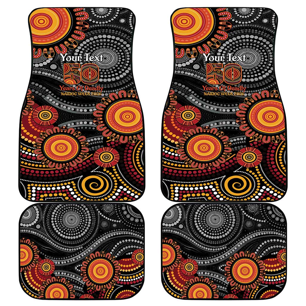 NAIDOC Week 50 Years Deadly Personalised Car Mats Aboriginal Art