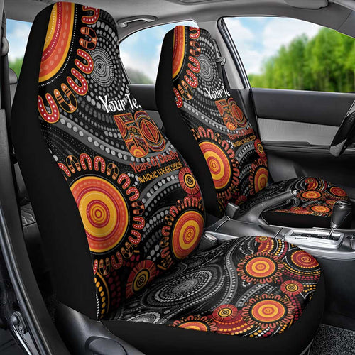 NAIDOC Week 50 Years Deadly Personalised Car Seat Cover Aboriginal Art