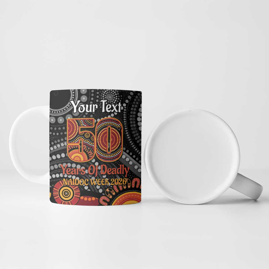 NAIDOC Week 50 Years Deadly Personalised Ceramic Mug Aboriginal Art