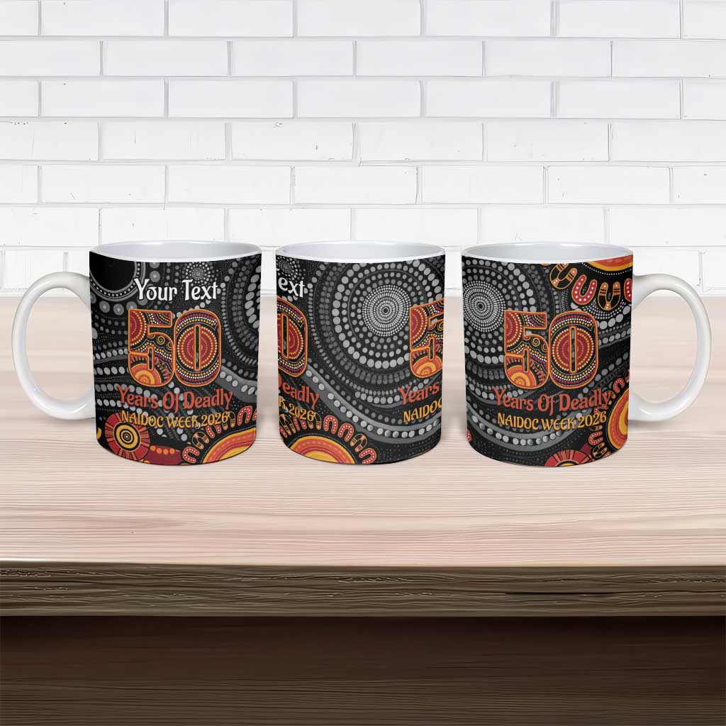 NAIDOC Week 50 Years Deadly Personalised Ceramic Mug Aboriginal Art