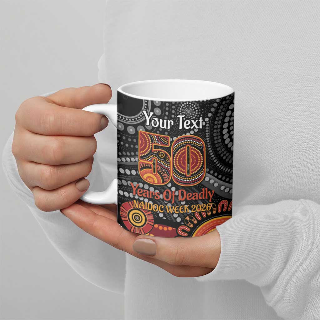 NAIDOC Week 50 Years Deadly Personalised Ceramic Mug Aboriginal Art