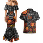 NAIDOC Week 50 Years Deadly Personalised Couples Matching Mermaid Dress and Hawaiian Shirt Aboriginal Art