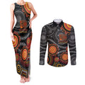 NAIDOC Week 50 Years Deadly Personalised Couples Matching Tank Maxi Dress and Long Sleeve Button Shirt Aboriginal Art
