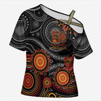 NAIDOC Week 50 Years Deadly Personalised Cross Shoulder Shirt Aboriginal Art