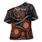 NAIDOC Week 50 Years Deadly Personalised Cross Shoulder Shirt Aboriginal Art