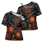 NAIDOC Week 50 Years Deadly Personalised Cross Shoulder Shirt Aboriginal Art