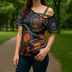 NAIDOC Week 50 Years Deadly Personalised Cross Shoulder Shirt Aboriginal Art