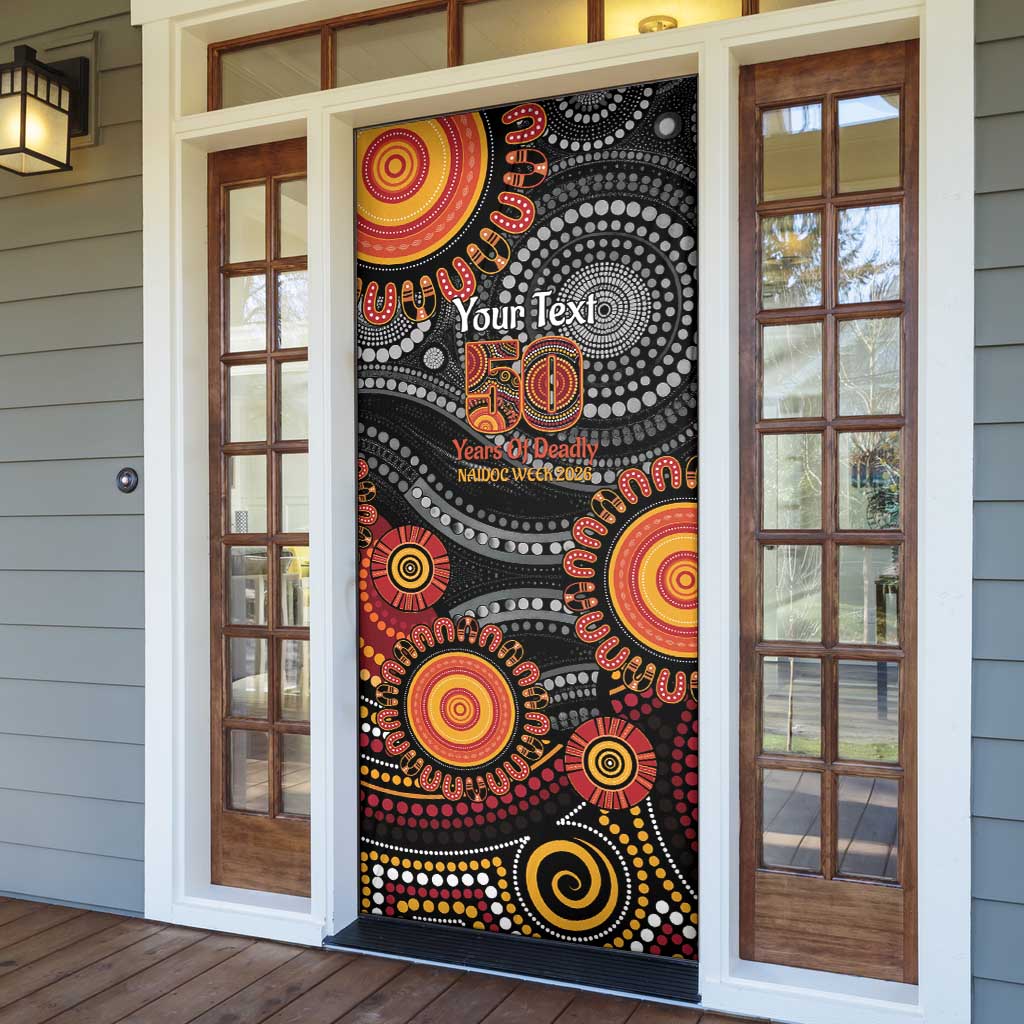NAIDOC Week 50 Years Deadly Personalised Door Cover Aboriginal Art
