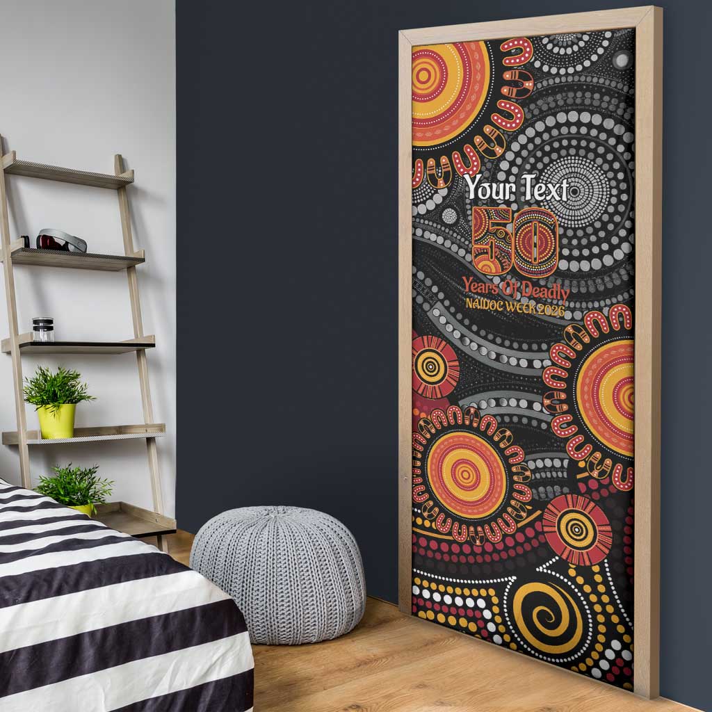 NAIDOC Week 50 Years Deadly Personalised Door Cover Aboriginal Art