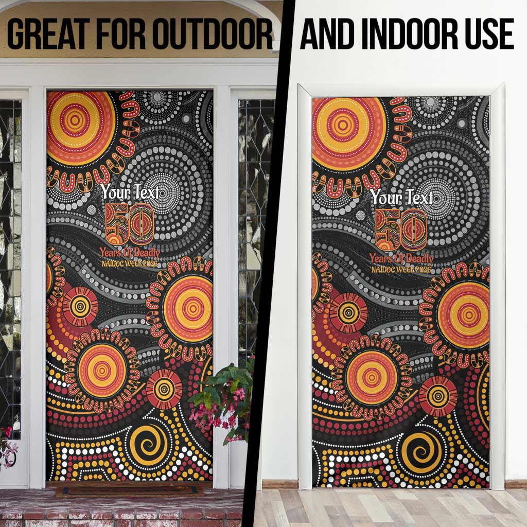 NAIDOC Week 50 Years Deadly Personalised Door Cover Aboriginal Art