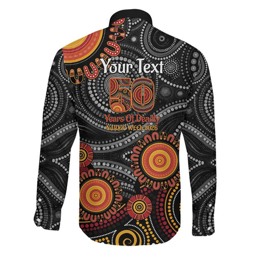 NAIDOC Week 50 Years Deadly Personalised Family Matching Puletasi and Hawaiian Shirt Aboriginal Art