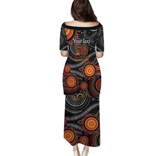 NAIDOC Week 50 Years Deadly Personalised Family Matching Puletasi and Hawaiian Shirt Aboriginal Art