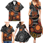 NAIDOC Week 50 Years Deadly Personalised Family Matching Summer Maxi Dress and Hawaiian Shirt Aboriginal Art