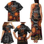 NAIDOC Week 50 Years Deadly Personalised Family Matching Tank Maxi Dress and Hawaiian Shirt Aboriginal Art