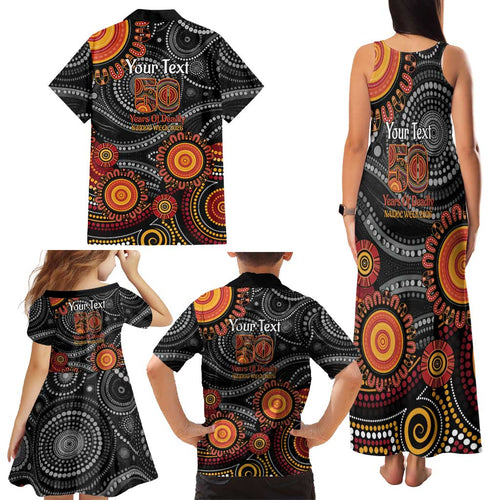 NAIDOC Week 50 Years Deadly Personalised Family Matching Tank Maxi Dress and Hawaiian Shirt Aboriginal Art