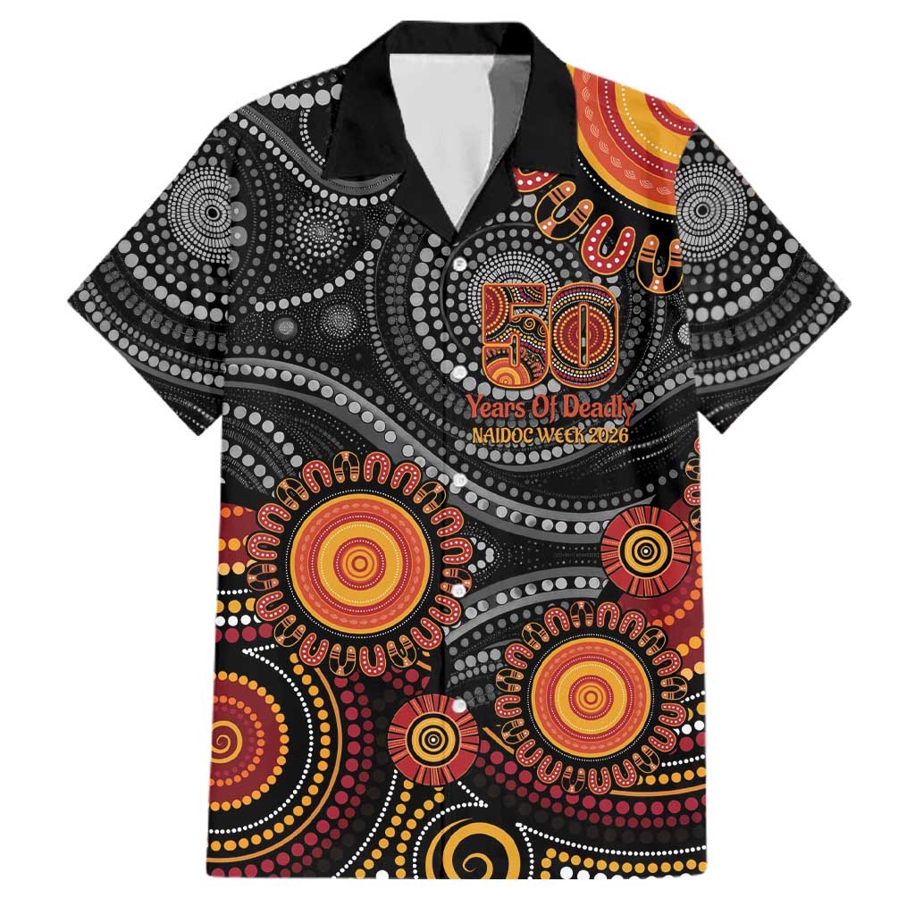 NAIDOC Week 50 Years Deadly Personalised Family Matching Tank Maxi Dress and Hawaiian Shirt Aboriginal Art