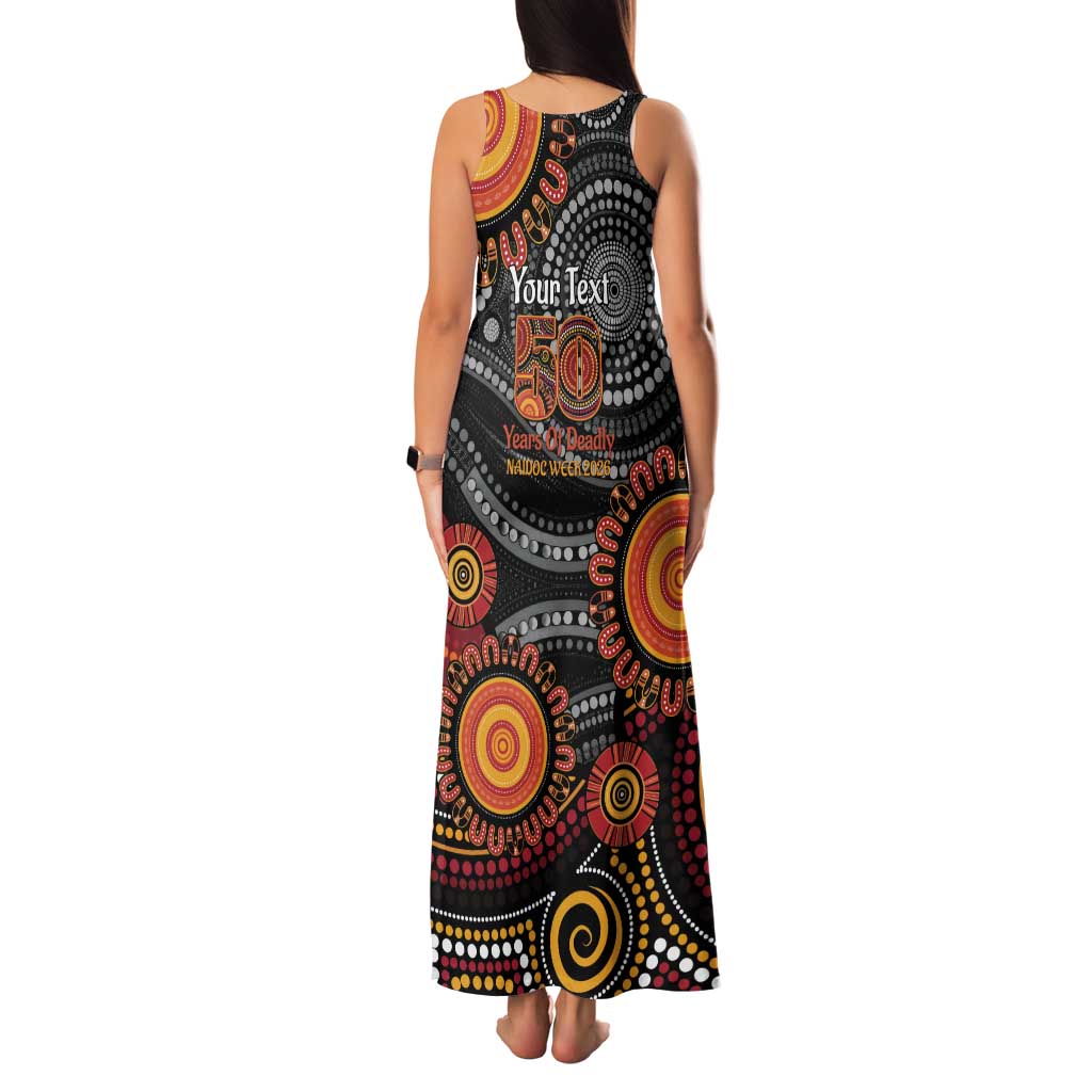 NAIDOC Week 50 Years Deadly Personalised Family Matching Tank Maxi Dress and Hawaiian Shirt Aboriginal Art