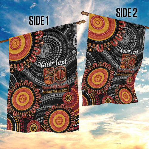 NAIDOC Week 50 Years Deadly Personalised Garden Flag Aboriginal Art