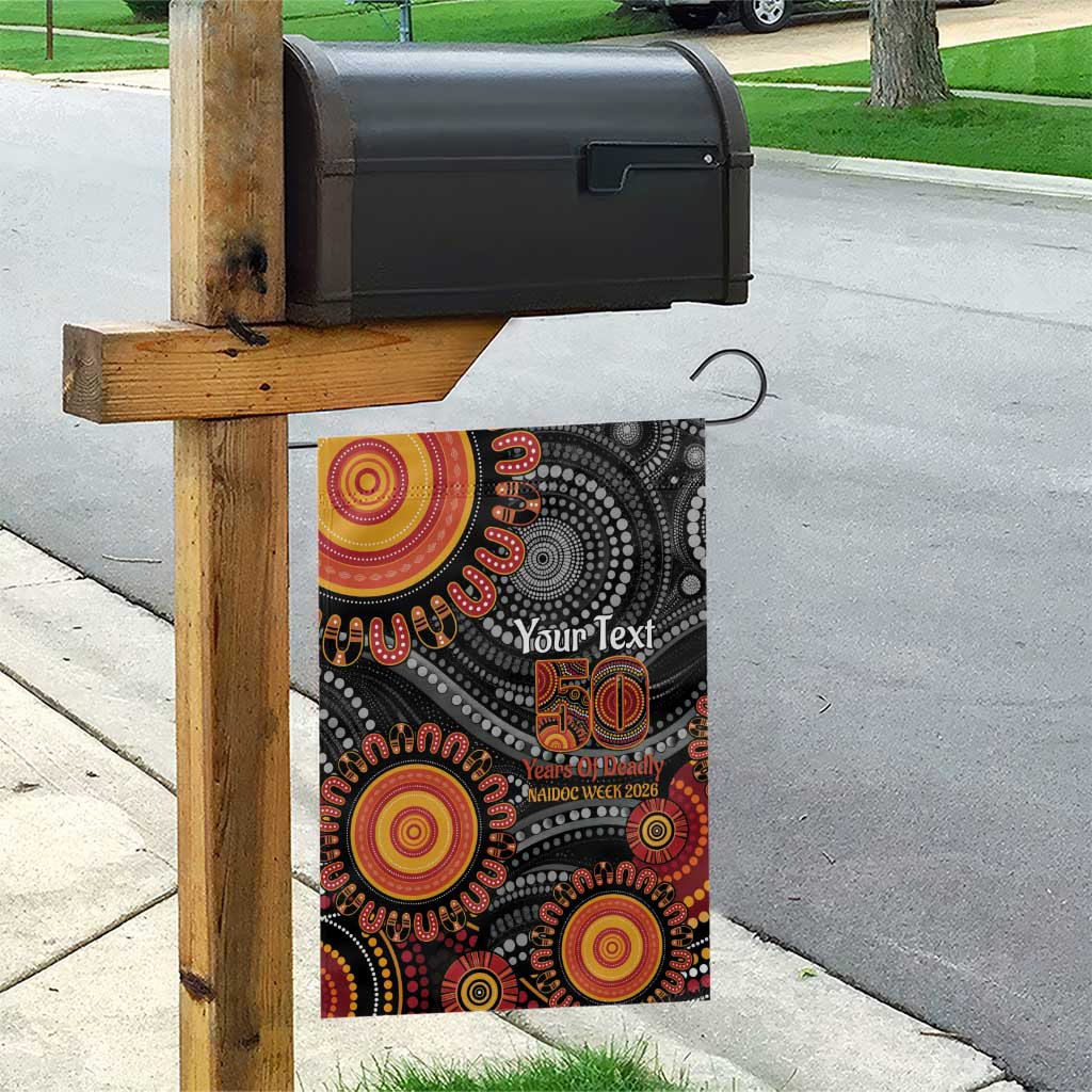 NAIDOC Week 50 Years Deadly Personalised Garden Flag Aboriginal Art