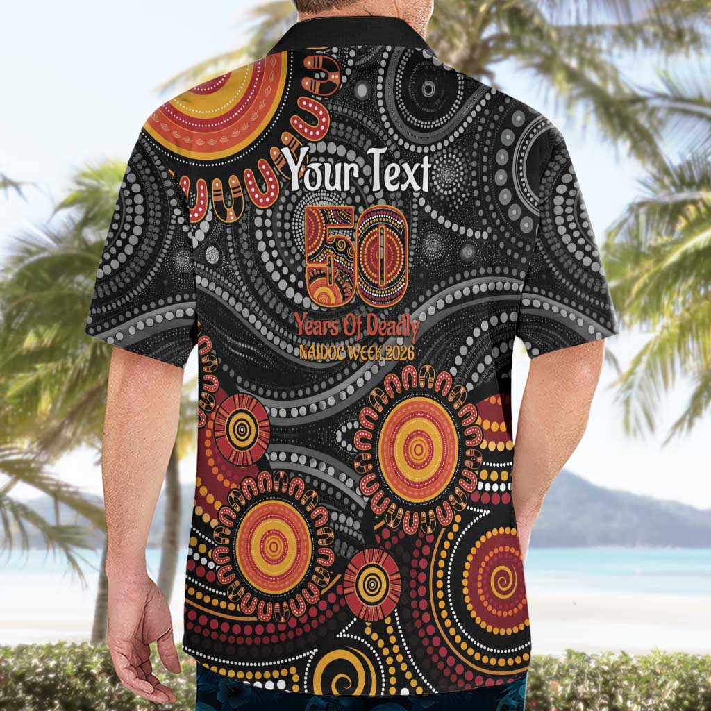 NAIDOC Week 50 Years Deadly Personalised Hawaiian Shirt Aboriginal Art