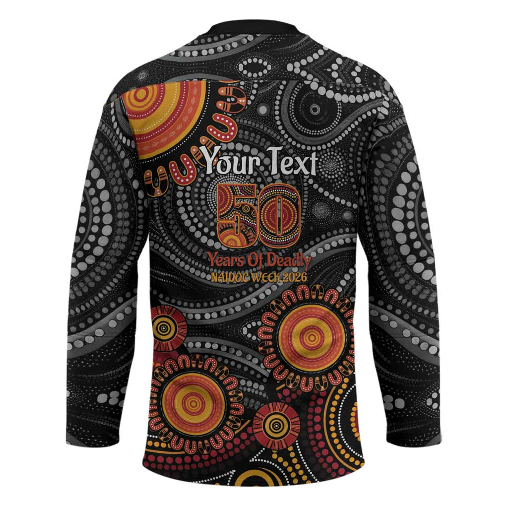 NAIDOC Week 50 Years Deadly Personalised Hockey Jersey Aboriginal Art