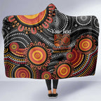 NAIDOC Week 50 Years Deadly Personalised Hooded Blanket Aboriginal Art