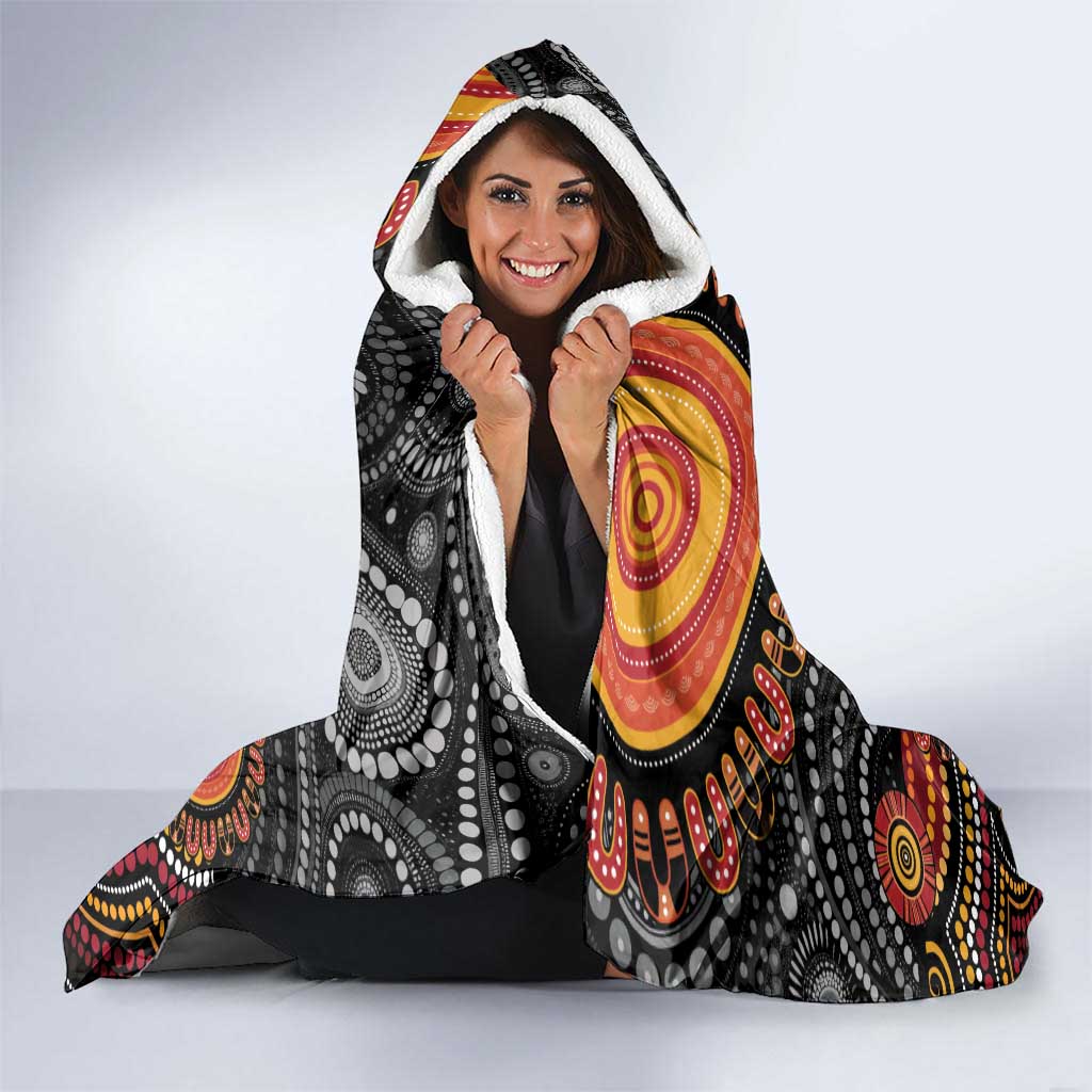 NAIDOC Week 50 Years Deadly Personalised Hooded Blanket Aboriginal Art