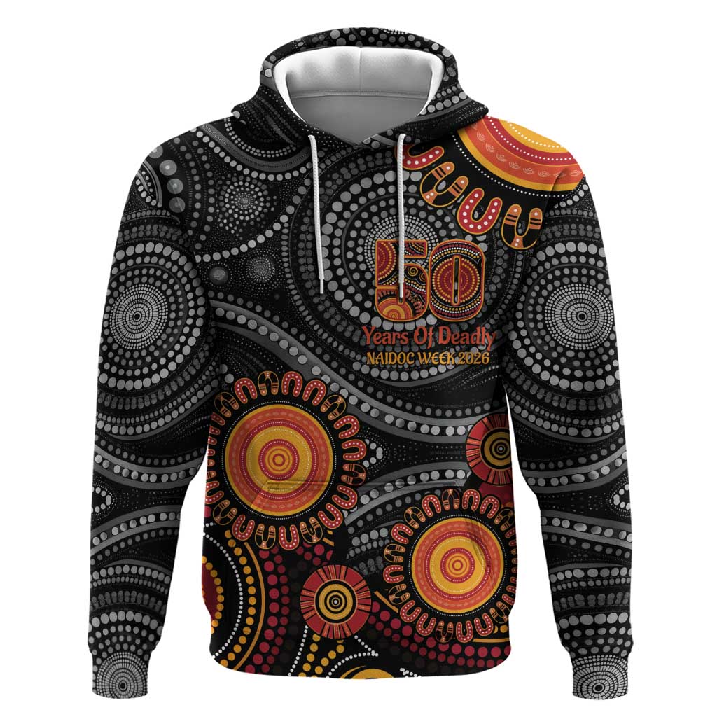 NAIDOC Week 50 Years Deadly Personalised Hoodie Aboriginal Art
