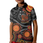 NAIDOC Week 50 Years Deadly Personalised Kid Polo Shirt Aboriginal Art