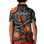 NAIDOC Week 50 Years Deadly Personalised Kid Polo Shirt Aboriginal Art