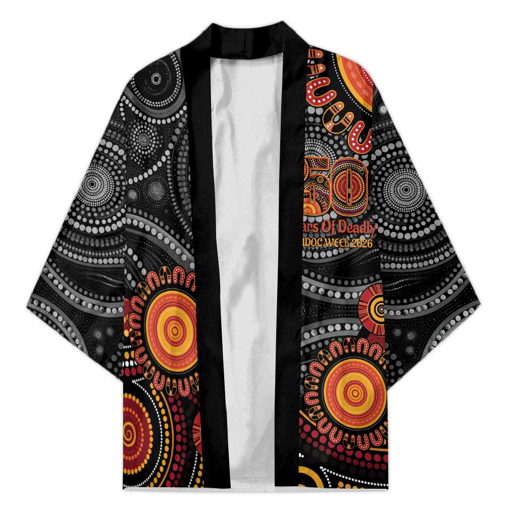 NAIDOC Week 50 Years Deadly Personalised Kimono Aboriginal Art