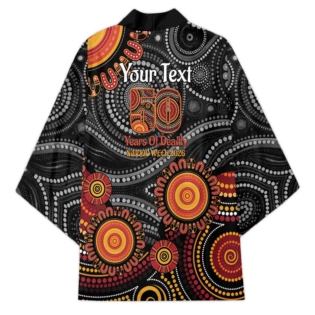 NAIDOC Week 50 Years Deadly Personalised Kimono Aboriginal Art
