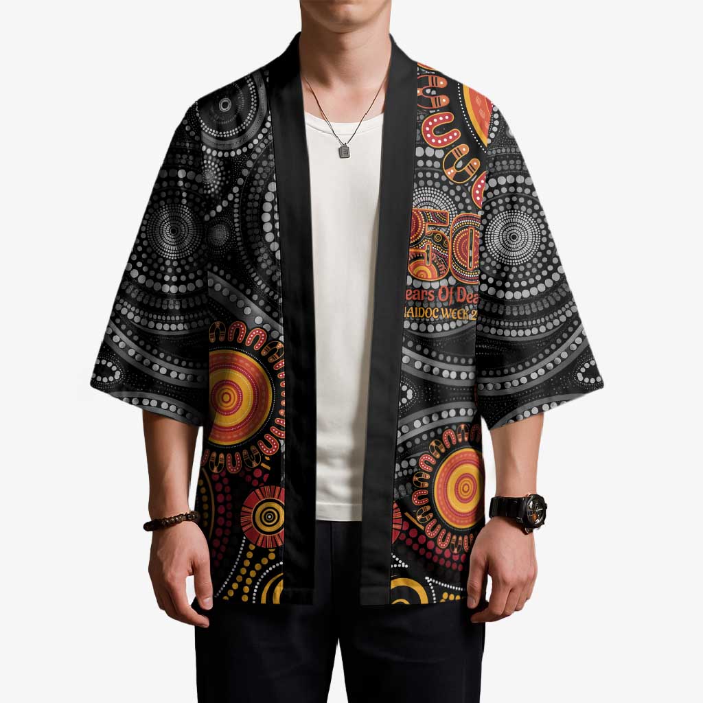 NAIDOC Week 50 Years Deadly Personalised Kimono Aboriginal Art