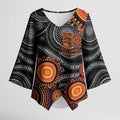 NAIDOC Week 50 Years Deadly Personalised Kimono Sleeve Blouse Aboriginal Art