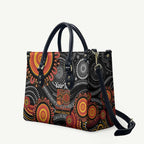 NAIDOC Week 50 Years Deadly Personalised Leather Bag Aboriginal Art