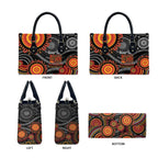 NAIDOC Week 50 Years Deadly Personalised Leather Bag Aboriginal Art