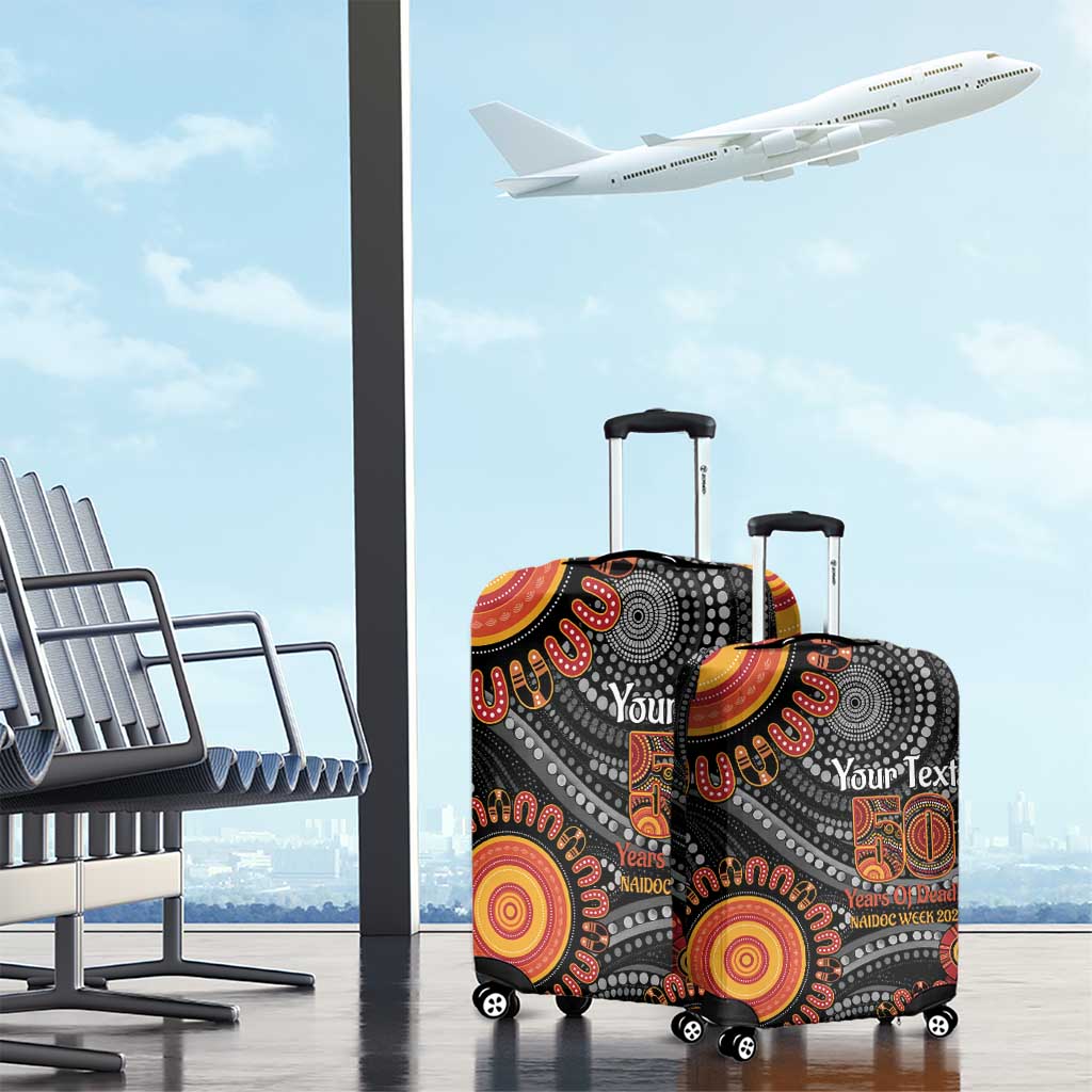 NAIDOC Week 50 Years Deadly Personalised Luggage Cover Aboriginal Art