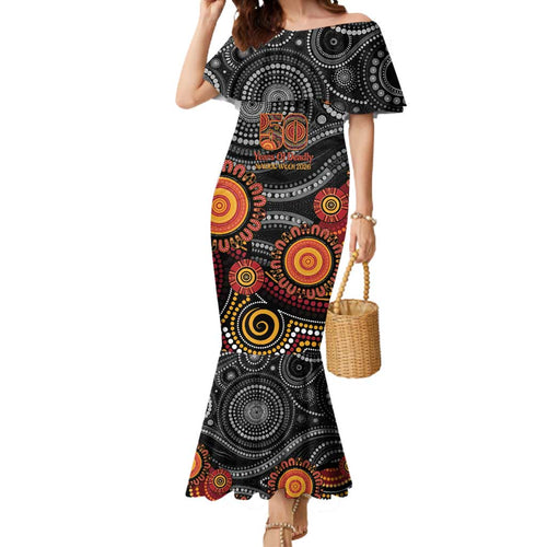 NAIDOC Week 50 Years Deadly Personalised Mermaid Dress Aboriginal Art
