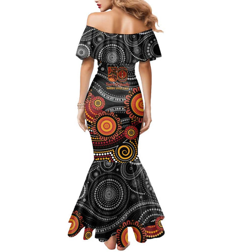 NAIDOC Week 50 Years Deadly Personalised Mermaid Dress Aboriginal Art