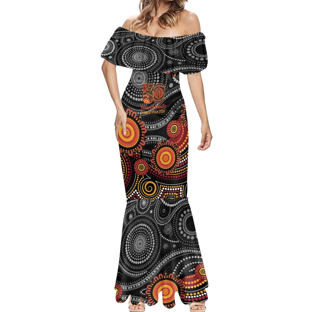 NAIDOC Week 50 Years Deadly Personalised Mermaid Dress Aboriginal Art