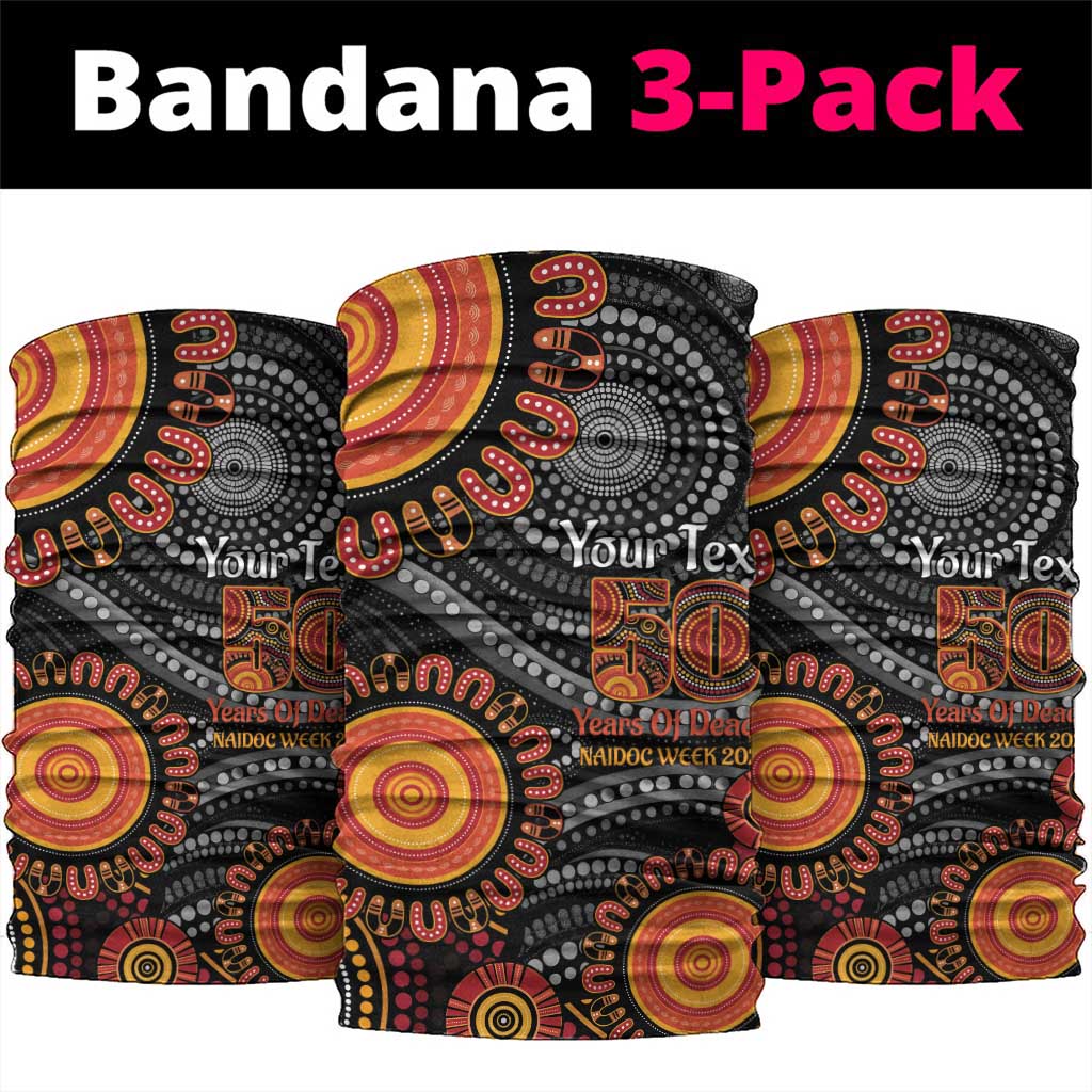 NAIDOC Week 50 Years Deadly Personalised Neck Gaiter Aboriginal Art